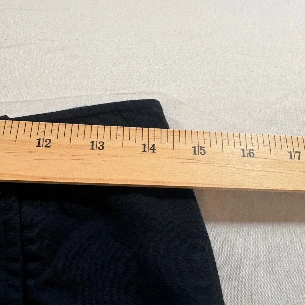 Kate Spade Sailor Pant Women 6 Black Wool Blend High Waisted Straight Leg Slacks